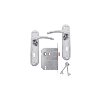 Orion Gable Chrome with SABS 3 Lever Lockset,  - Cashbuild