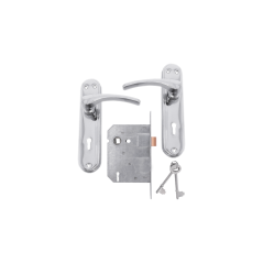 Orion Gable Chrome with SABS 3 Lever Lockset,  - Cashbuild