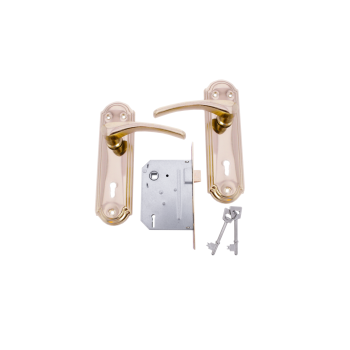 Orion Round Brass with SABS 3 Lever Lockset,  - Cashbuild