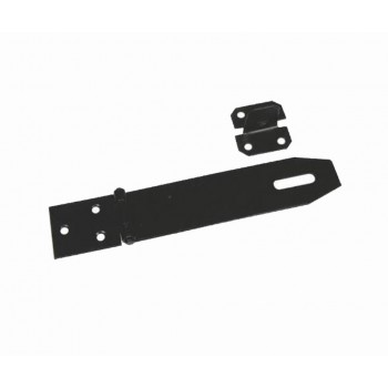 150mm Hasp & Staple Black Japan Plated, TROJAN - Cashbuild