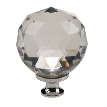 Crystal Knob Chrome Base,  - Cashbuild