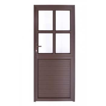Aluminium Door Catherdral Stable Bronze 900x2100mm