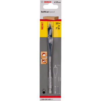 Bosch Self-cut Hex Speed Spade Bit 10x15