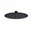 Shower Rose Stainless Steel Round Black 4"