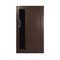Door Aluminium Pivot 1200 X 2090 Hlf Glass Br