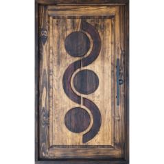 Pivot Eclipse [c] - Pine Door - 1200 X 2100