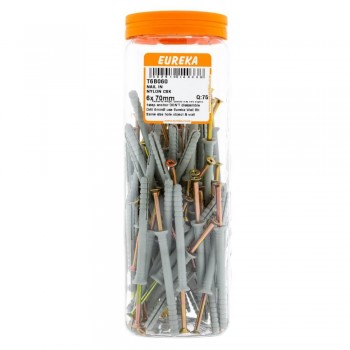 Eureka Nail-in Nylon Countersunk 6x70mm Quantity:75