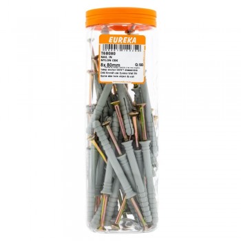 Eureka Nail-in Nylon Countersunk 8x80mm Quantity:50