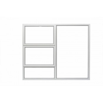 Window Frame Aluminium 28-ptt1815 Natural Left Hand