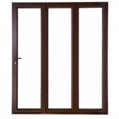 Door Aluminium Stack Folding 1.8m Bronze Left Hand Open Out