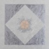 Design Blue Floral Vinyl Floor Tile