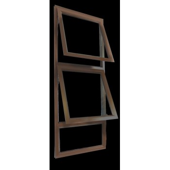 Window Frame Aluminium 28-ptt915 Bronze Clear