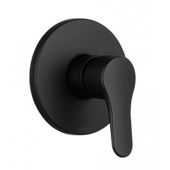 Quartz Black Bath/shower Under Tile Mixer