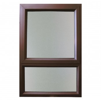 600 X 900 Bronze Aluminium Window Frame, Obscure Glass, MISTER WINDOWS - Cashbuild