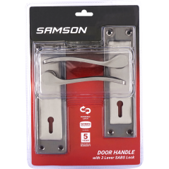 Samson Lock Set Key 3l Sabs Cortana 6" Satin Nickle & Chrome Plated, SAMSON - Cashbuild