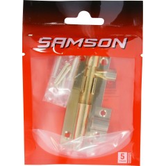 Samson Barrel Bolt Straight 76mm Brass Plated, SAMSON - Cashbuild
