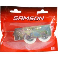 Samson Double Door Roller 15mm Yellow Zinc, SAMSON - Cashbuild