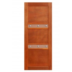 Door Wood Casablanca 3 Panel Bronze Std, GREENDOOR - Cashbuild
