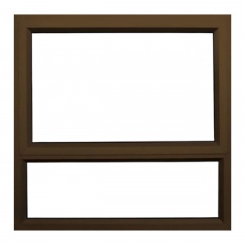 Window Frame Aluminium 28-pt99 Bronze Clear,  - Cashbuild