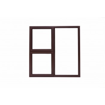 Window Frame Aluminium 28-ptt1212 Bronze Left Hand,  - Cashbuild