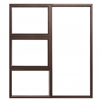 Window Frame Aluminium 28-ptt1818 Bronze Left Hand, KHANYA - Cashbuild