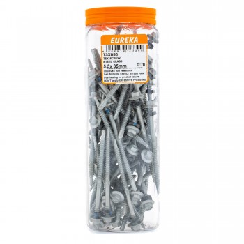 Eureka Self Drilling Tek Screw Steel Class 4 5.5x85mm Quantity:70, EUREKA - Cashbuild