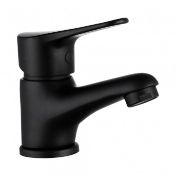 Quartz Black Basin Mixer Short Body, TRIUMPH TAPS - Cashbuild