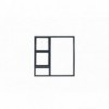 Window Frame Aluminium 28 PTT1515 Charcoal Clear Left Hand, MISTER WINDOWS - Cashbuild