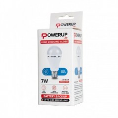 Powerup Led A60 Battery Back-Up 7W Cw B22,  - Cashbuild