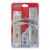 Fort Knox Lux 3 Lever Arum 8 Inch Satin Nickel, Chrome Plated,  - Cashbuild