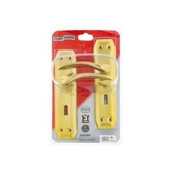 Fort Knox Luxe 3 Lever French 8 Inch Brass Plated,  - Cashbuild