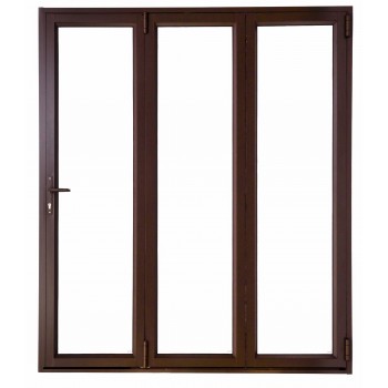 Door Aluminium Stack Folding 1.8M Bronze Right Hand Tinted Opens Out,  - Cashbuild