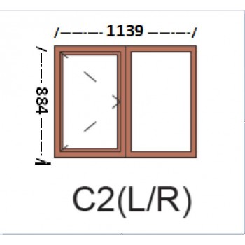 Window Frame Wood Eco FP 1139 X 884