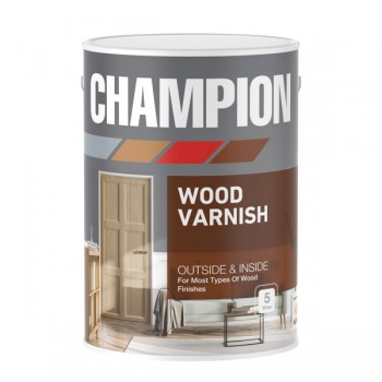 Champion Wood Varnish 5L Clear, CHAMPION - Cashbuild