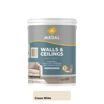 Medal Walls And Ceilings 5L White, MEDAL - Cashbuild