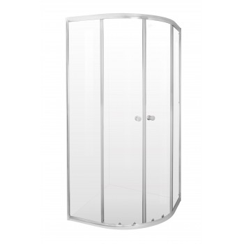 Entrée Shower Door Quarter Round Chrome