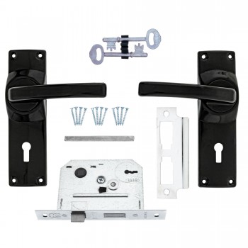 Fort Knox 3 Lever Lock Eco Black Handle, FORT KNOX - Cashbuild