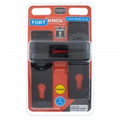 Fort Knox Euro Profile Lock Eco  Black Handle, FORT KNOX - Cashbuild