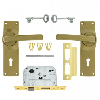 Fort Knox 2 Lever Lock Eco  Gold Handle, FORT KNOX - Cashbuild