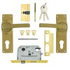 Fort Knox Euro Profile Lock Eco Gold Handle, FORT KNOX - Cashbuild