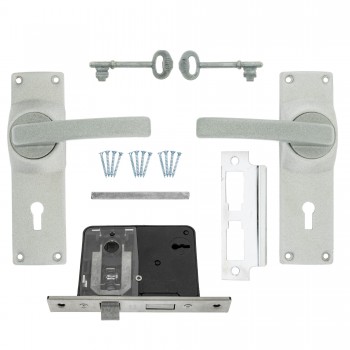 Fort Knox 2 Lever Lock Polyprop  Eco Satin Chrome Handle, FORT KNOX - Cashbuild