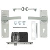 Fort Knox 2 Lever Lock Polyprop  Eco Satin Chrome Handle, FORT KNOX - Cashbuild