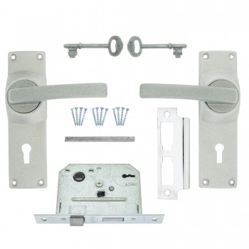 Fort Knox 2 Lever Lock Eco  Satin Chrome Handle, FORT KNOX - Cashbuild