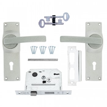 Fort Knox 3 Lever Lock  Eco Satin Chrome Handle, FORT KNOX - Cashbuild