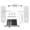 Fort Knox 2 Lever Lock Polyprop  Eco Chrome Handle, FORT KNOX - Cashbuild