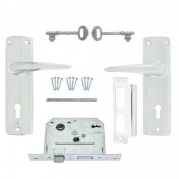 Fort Knox 2 Lever Lock Eco Chrome Handle, FORT KNOX - Cashbuild