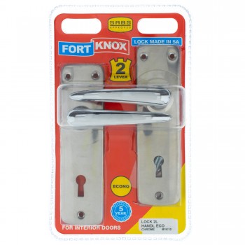Fort Knox Euro Profile Lock Eco Chrome Handle, FORT KNOX - Cashbuild