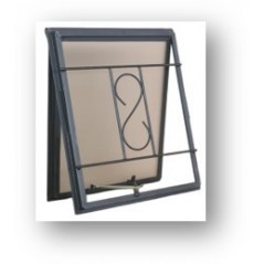 Window Frame Steel Ne1 Burglar Bars B1mm Glazed