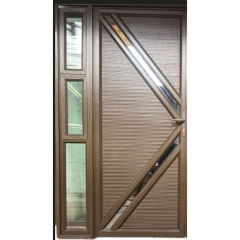 Aluminium Hinged Door Valencia 321 Sidelight Bronze