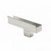 Gutter Square Stop, Square Outlet Left Hand Galvanized 450mm,  - Cashbuild